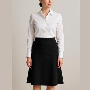 Women's  Size Medium Fit - Flared Black Formal Dress Skirt